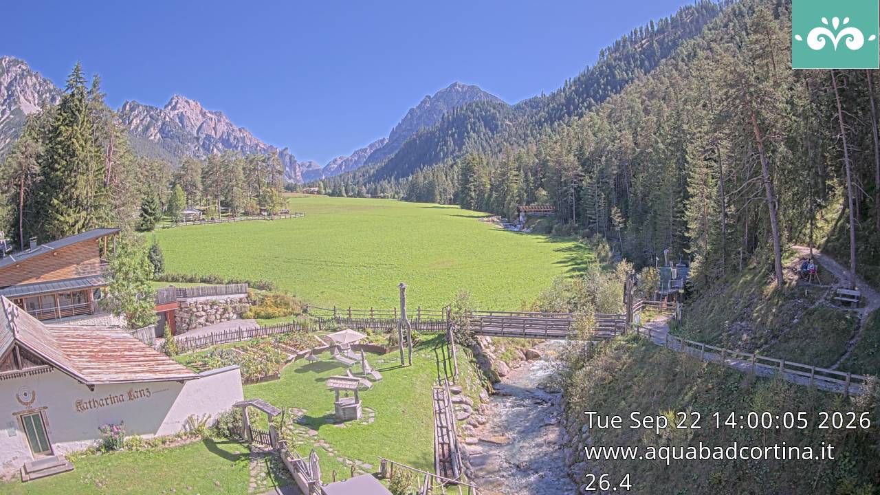 Webcam San Vigilio di Marebbe – towards Fanes-Sennes-Braies