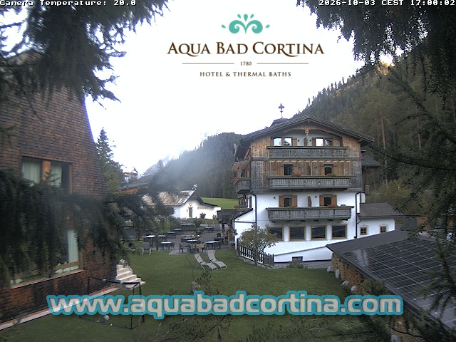Webcam Aqua Bad Cortina – Hof und Garten